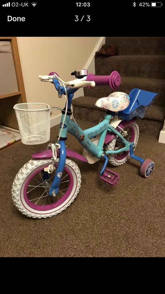 12 frozen bike with doll carrier